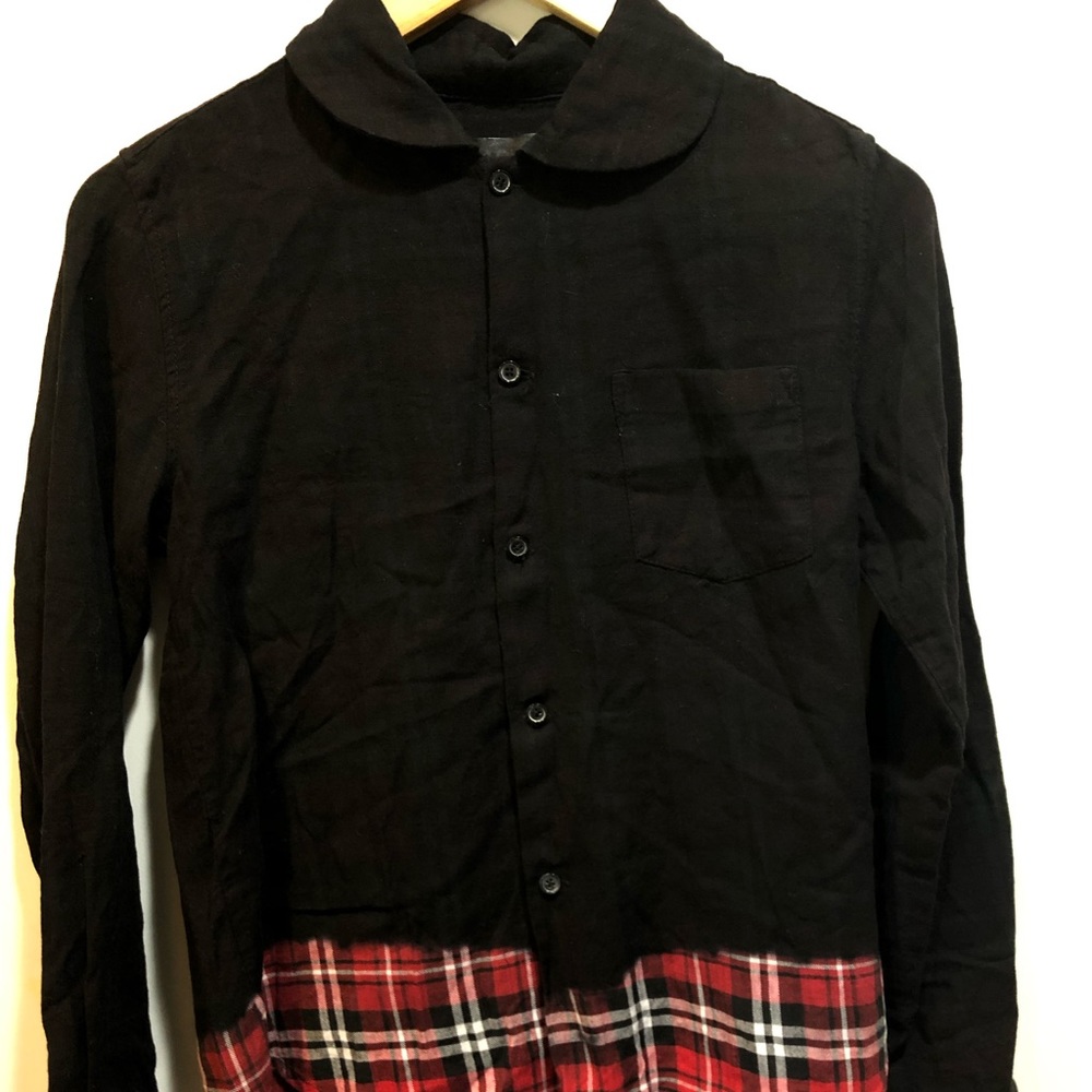 Comme Des Garçons Two-tone Black/Plaid Button Up